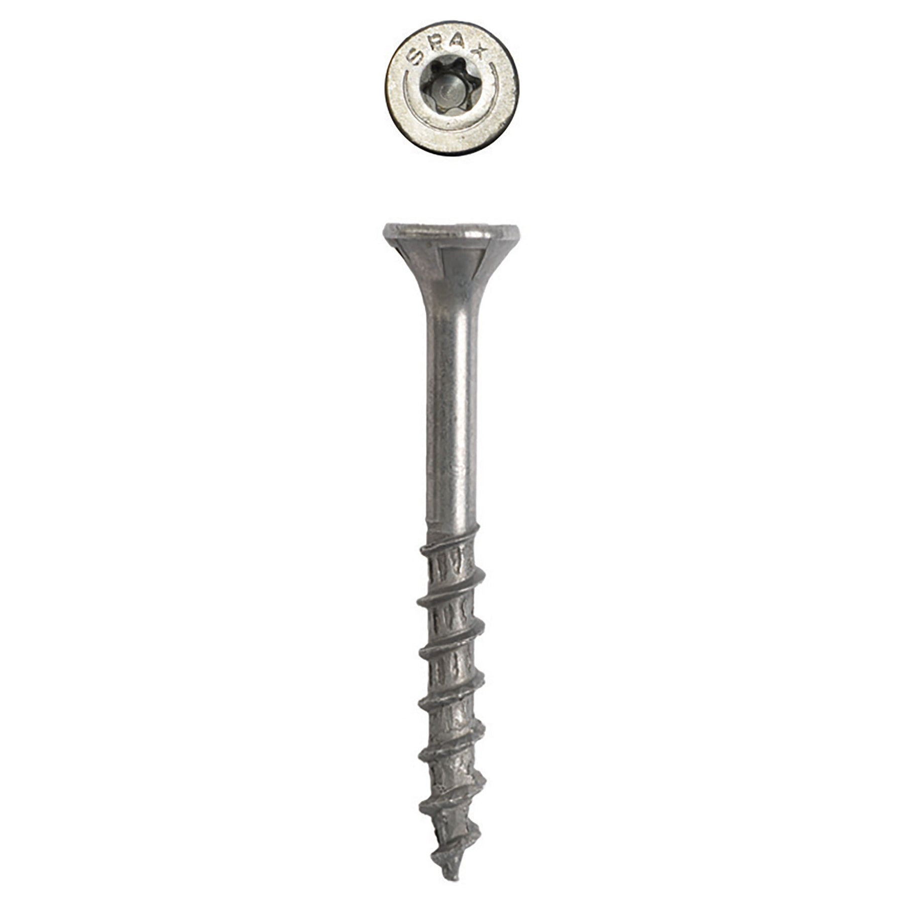 SPAX Exterior Multi-Material T-Star Plus Wood Screws - Flat Head, Partial Thread, HCR-X Coating