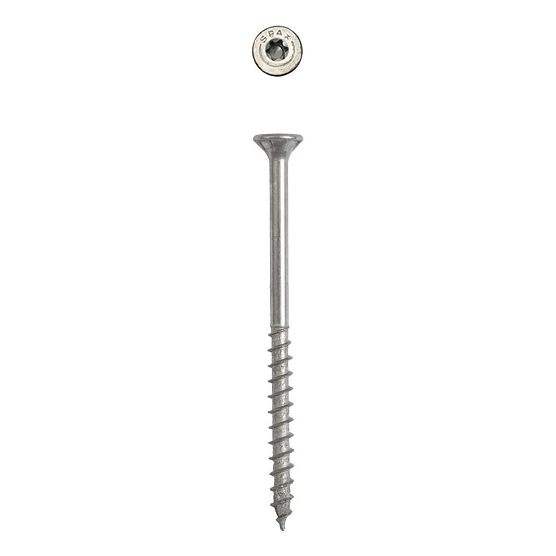 SPAX Exterior Multi-Material T-Star Plus Wood Screws - Flat Head, Partial Thread, HCR-X Coating