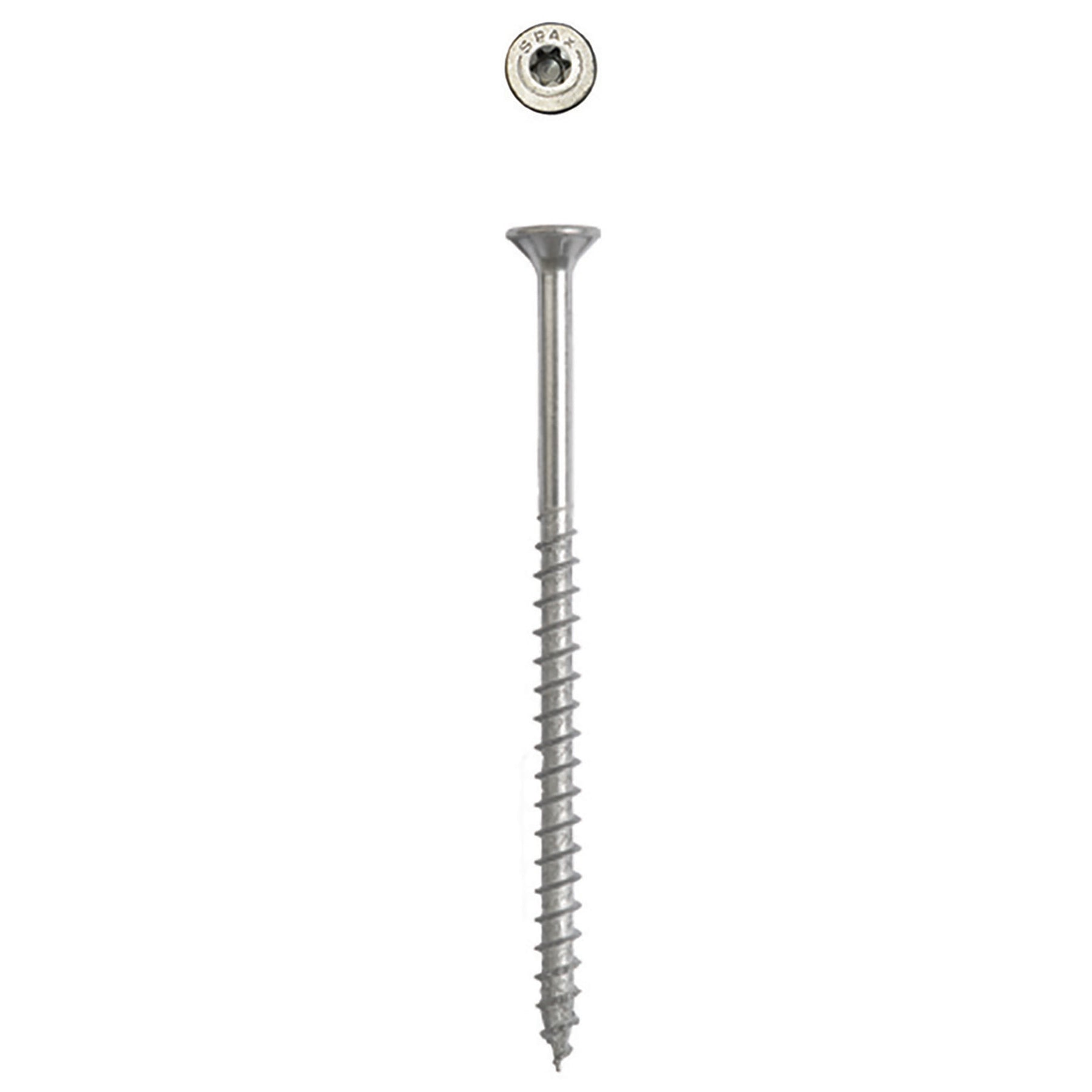 SPAX Exterior Multi-Material T-Star Plus Wood Screws - Flat Head, Partial Thread, HCR-X Coating