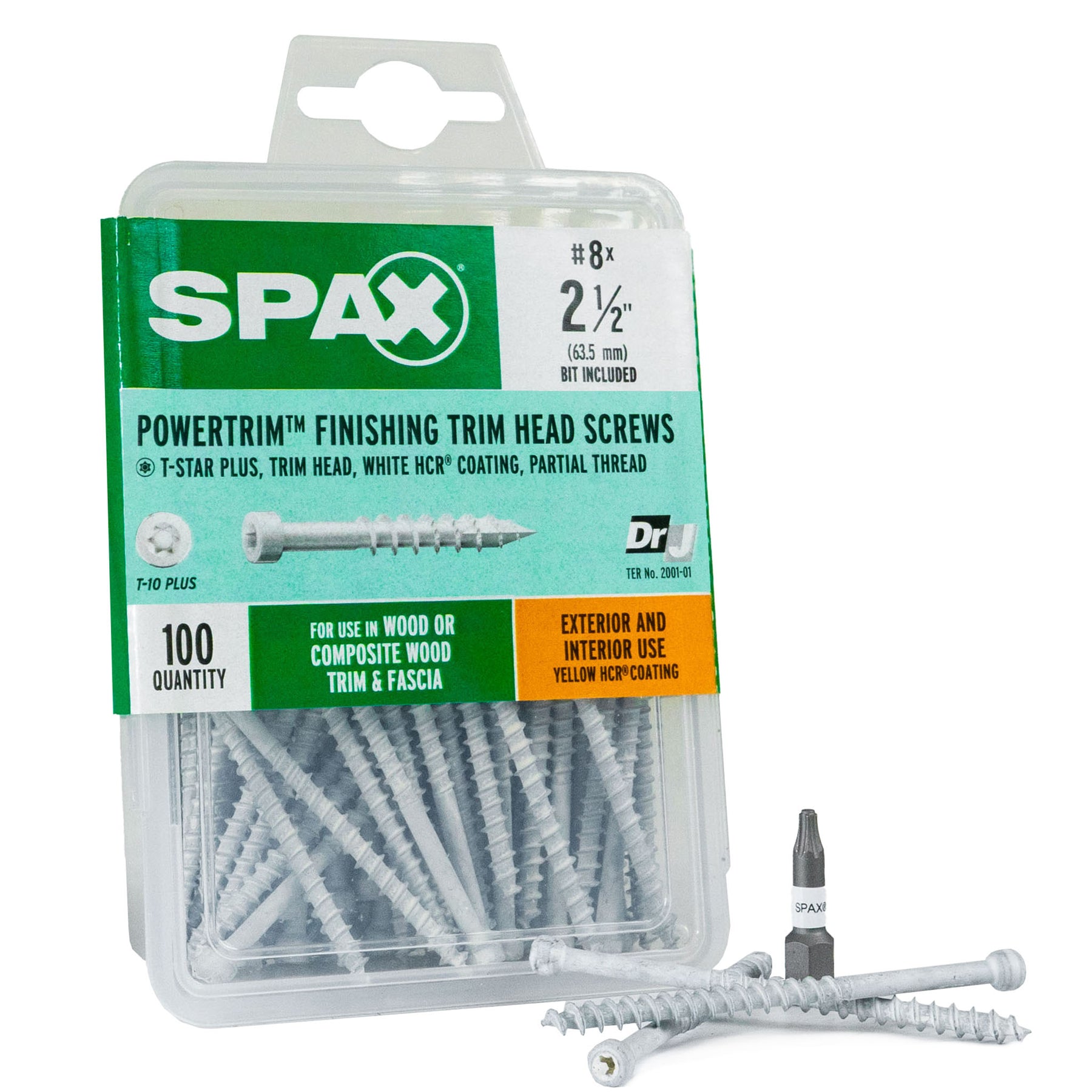 SPAX PowerTrim Partial Thread Finishing Screws - Cylindric Trim Head, T-Star Plus, HCR