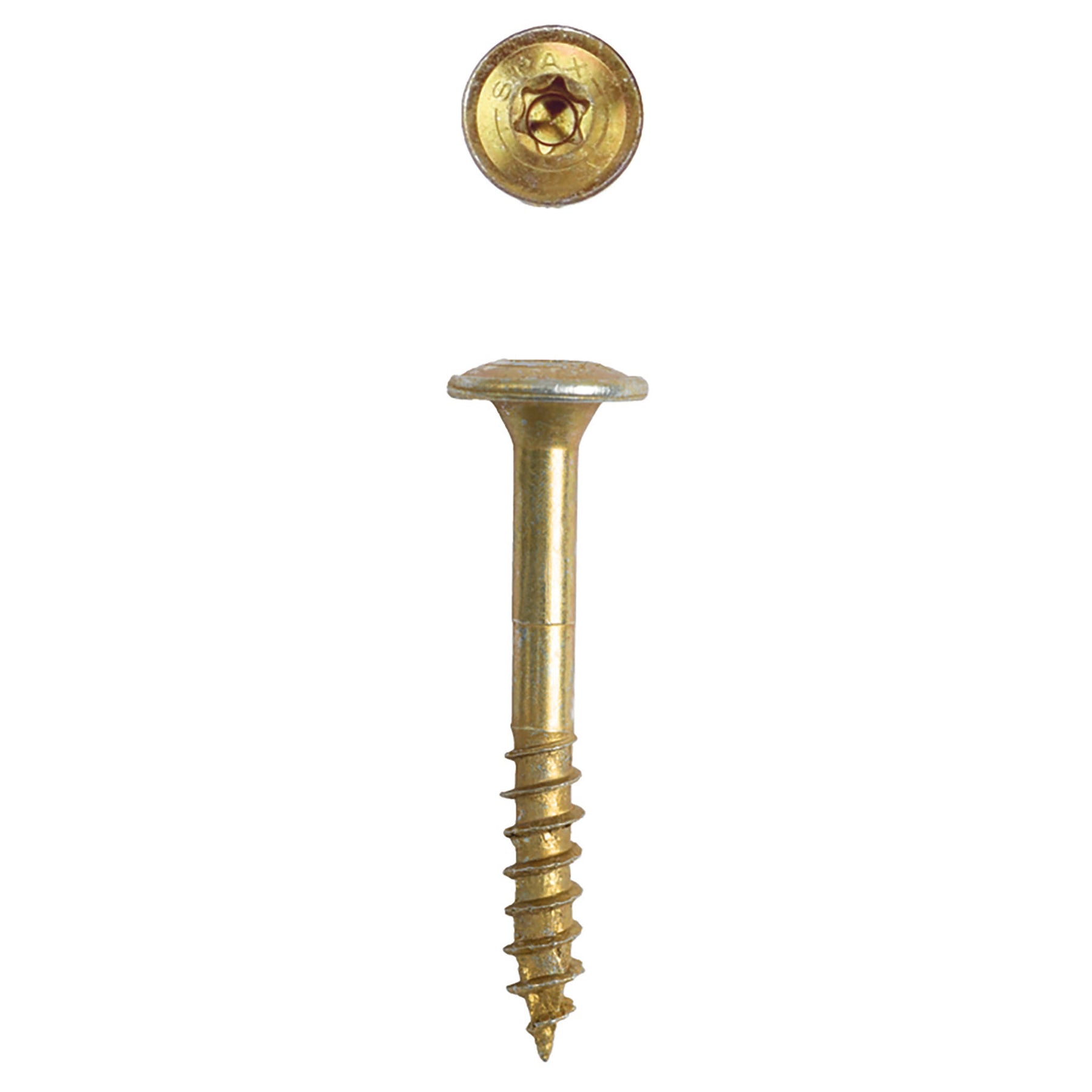 SPAX Multi-Material Wafer Head Yellow Zinc T-Star Plus Cabinet Screws