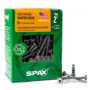 SPAX Exterior Multi-Material Wafer Head HCR-X T-Star Plus Screws