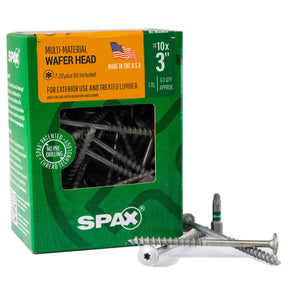 SPAX Exterior Multi-Material Wafer Head HCR-X T-Star Plus Screws
