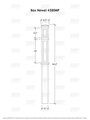 Box Newel 4380MP - Mission Panel (5")