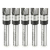 #option_ 45475-S-5 - 5-Pack - Flush Trim Plunge Template 3/8 Dia x 1/4 x 1/4 Inch Shank w 2 Upper BB