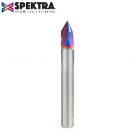 Amana Tool Solid Carbide Spektra™ Extreme Tool Life Coated V-Groove Signmaking & Lettering Router Bits
