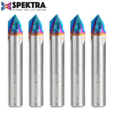 #option_45626-K-5 5-Pack - V-Groove 90 Deg x 1/4 Dia x 1/8 x 1/4 Inch Shank
