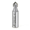 #option_45702 - V-Groove 90 Deg x 3/8 Dia x 3/16 x 1/2 Inch Shank
