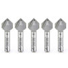 #option_45704-5 5 Pack - V-Groove 90 Deg x 1/2 Dia x 1/4 x 1/4 Inch Shank