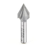 #option_45705 - V-Groove 60 Deg x 1/2 Dia x 7/16 x 1/4 Inch Shank