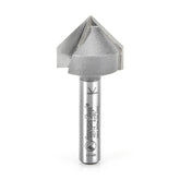 #option_45714 - V-Groove 90 Deg x 3/4 Dia x 3/8 x 1/4 Inch Shank