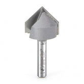 #option_45718 - V-Groove 90 Deg x 7/8 Dia x 7/16 x 1/4 Inch Shank