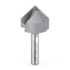 #option_45718 - V-Groove 90 Deg x 7/8 Dia x 7/16 x 1/4 Inch Shank