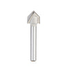 #option_45723 - V-Groove 90 Deg x 1/2 Dia x 1/4 x 1/4 Inch Shank