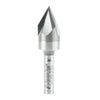 #option_45730 - Cutting Head Brazed to Steel Shank V-Groove 60 Deg x 9/16 Dia x 7/16 x 1/4 Inch Shank