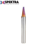 #option_45780-K Solid Carbide V Groove Engraving 15 Deg x 3/16 Dia x 1/2 x 1/4 Inch Shank