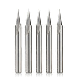 #option_45783-5 5-Pack - 18 Deg x 1/4 Dia x 5/8 x 1/4 Inch Shank x 1-Flute
