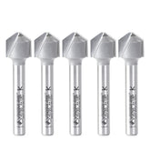 #option_45795-5 5 Pack Double Edge Folding V-Groove 108 Deg x 0.090 Inch Tip Width x 5/32 x 1/2 Dia. x 1/4 Inch Shank