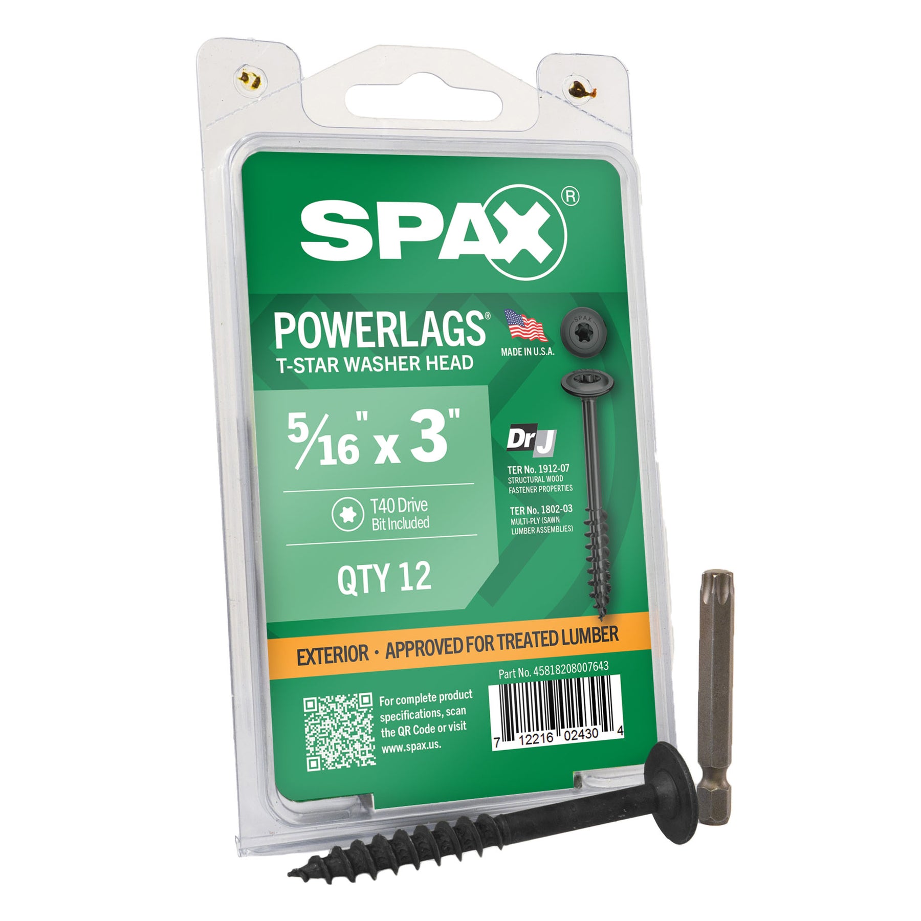 SPAX T-Star Washer Head HCR PowerLags