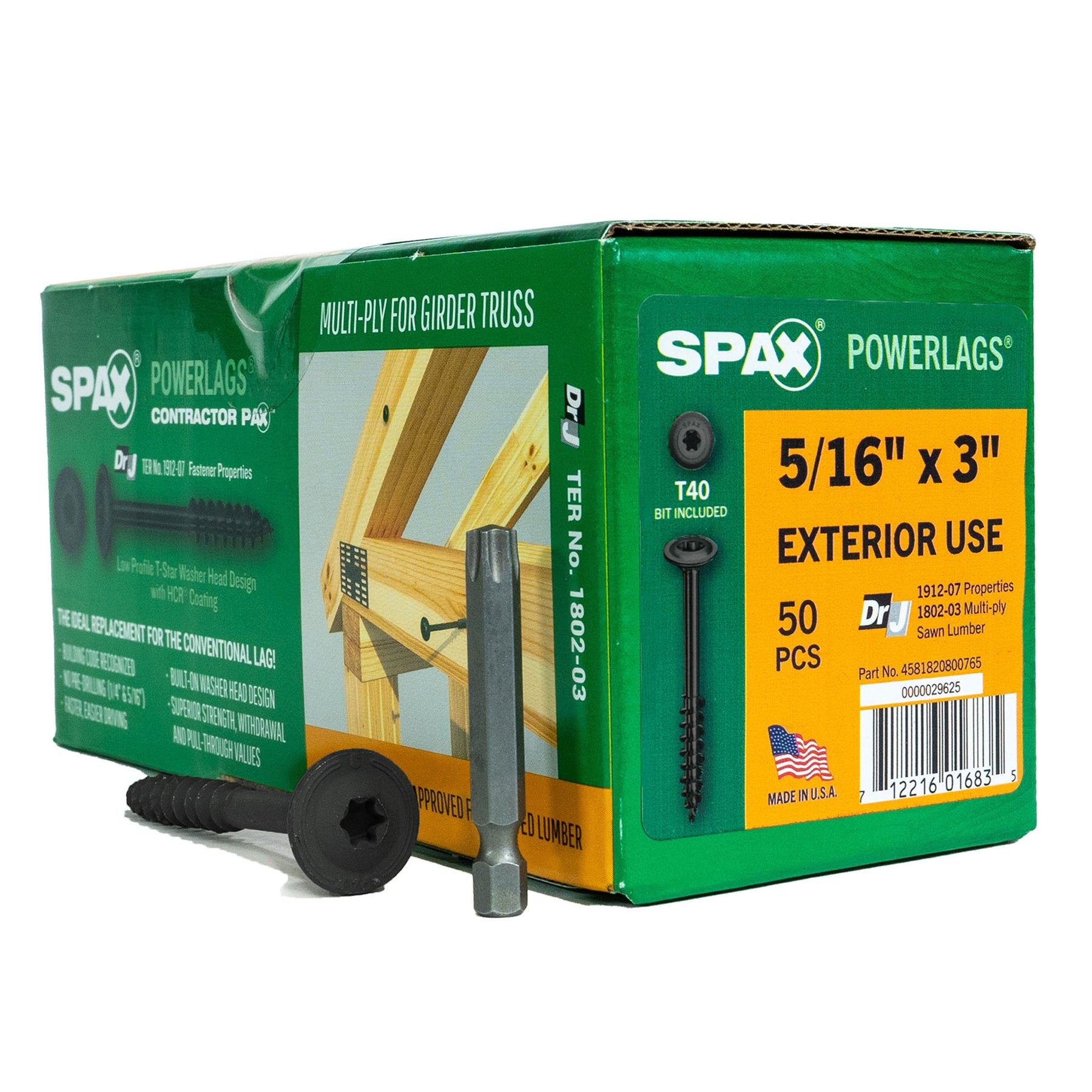 SPAX T-Star Washer Head HCR PowerLags