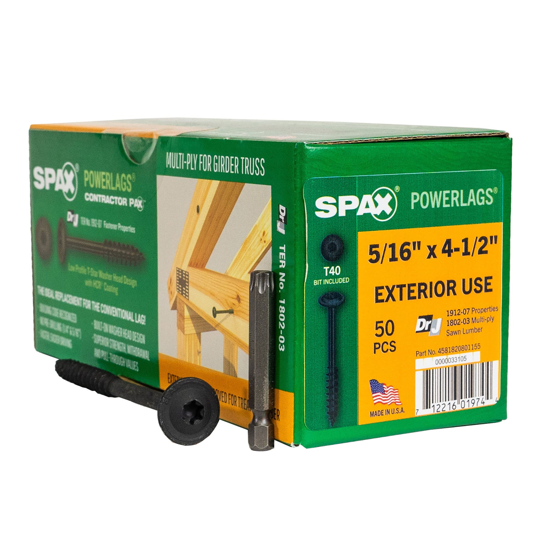SPAX T-Star Washer Head HCR PowerLags
