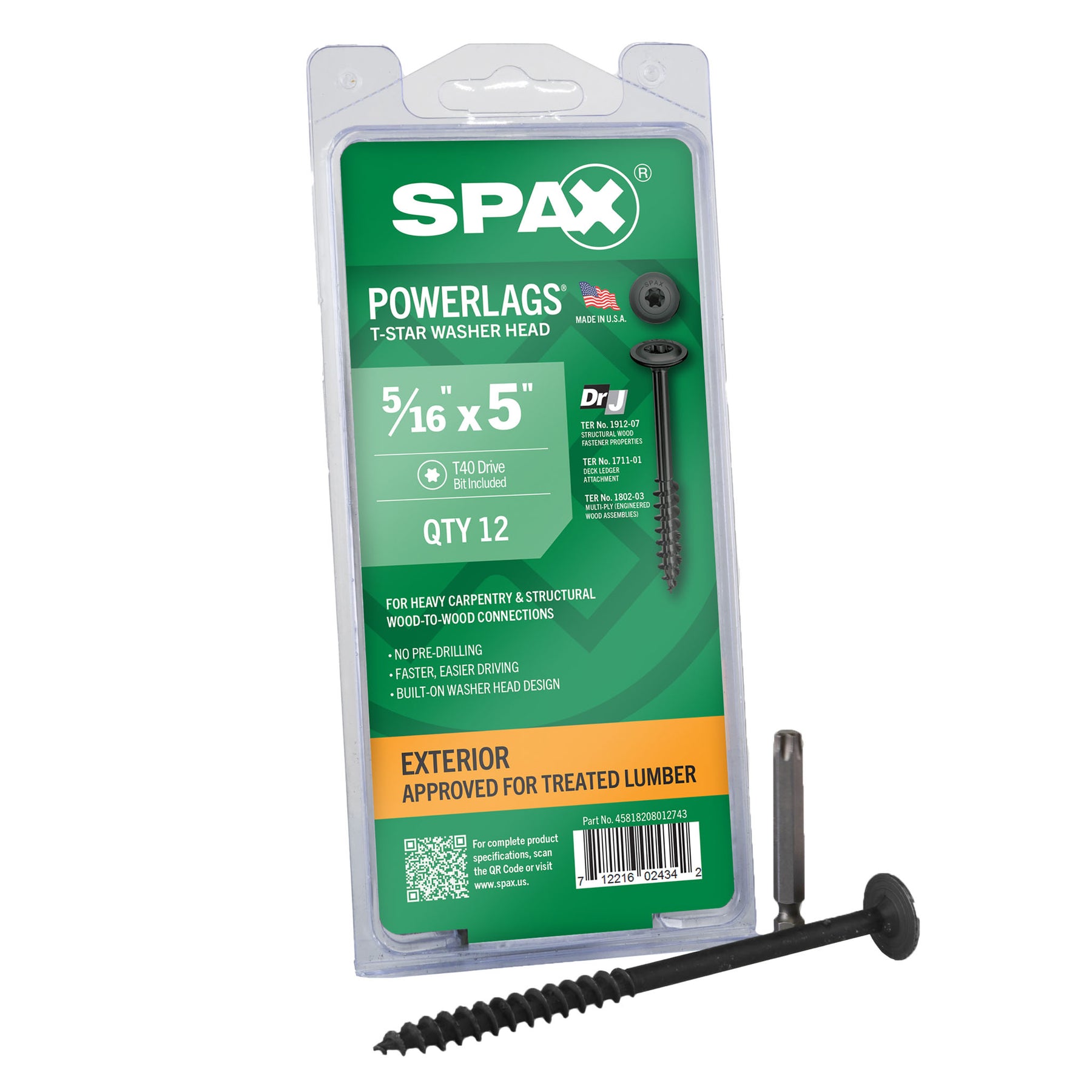 SPAX T-Star Washer Head HCR PowerLags