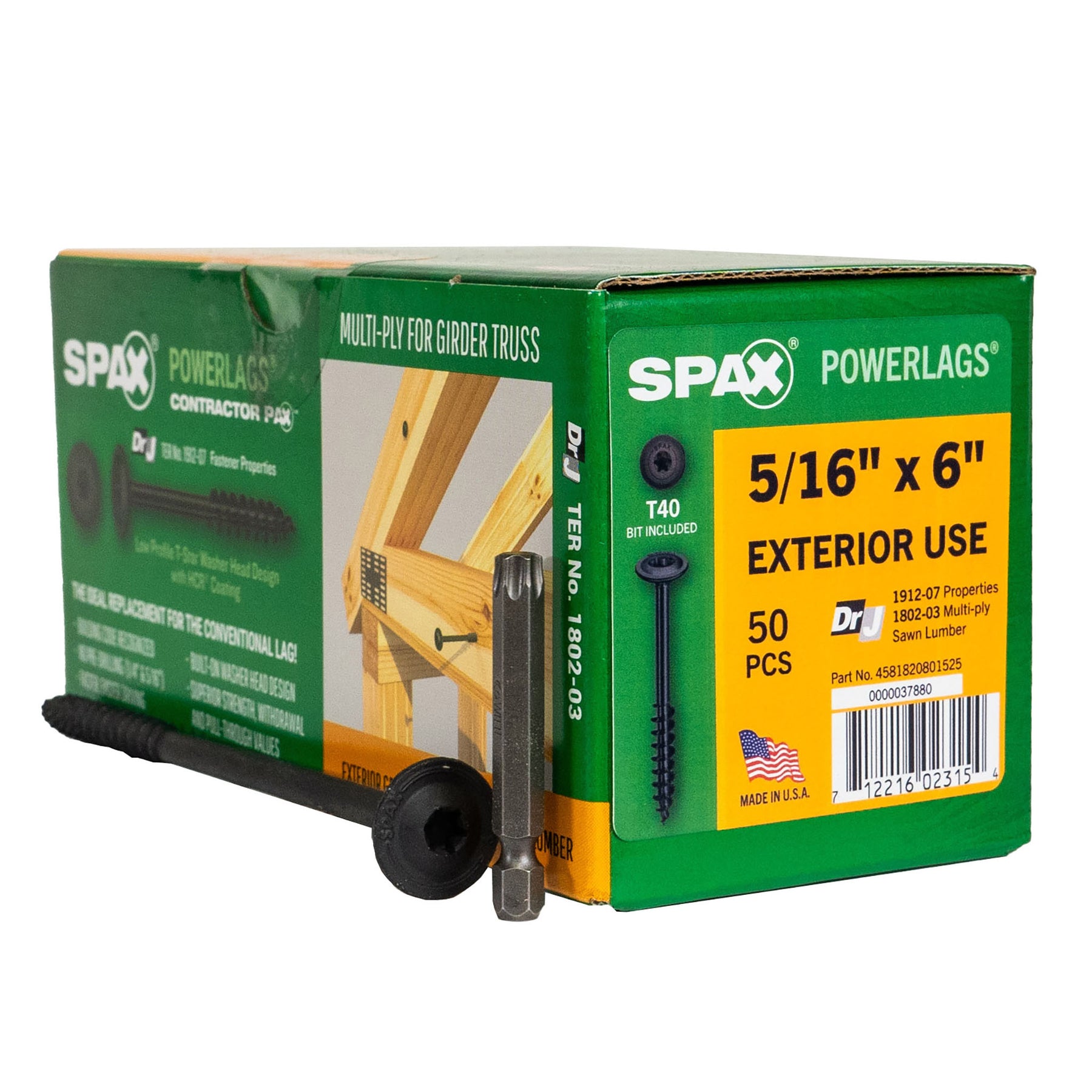 SPAX T-Star Washer Head HCR PowerLags