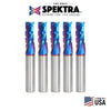 #option_46153-K-5 - 5 Pack 1/2 Dia x 1-1/4 x 1/2 Shank x 3-1/2 Inch Long Slow Helix Up-Cuts