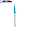 #option_46280-K 6.2 Deg Tapered Angle Ball Tip x 1/32 Dia x 1/64 Radius x 1 x 1/4 Shank x 3 Inch Long x 3 Flute