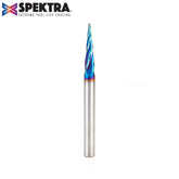 #option_46282-K 5.4 Deg Tapered Angle Ball Tip 1/16 Dia x 1/32 Radius x 1 x 1/4 Shank x 3 Inch Long x 4 Flute