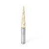 #option_46282 5.4 Deg Tapered Angle Ball Tip 1/16 Dia x 1/32 Radius x 1 x 1/4 Shank x 3 Inch Long x 4 Flute Up-Cut Spiral