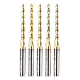 #option_46284-5, 5-Pack 1 Deg Tapered Angle Ball Tip 1/8 Dia x 1/16 Radius x 1-1/2 x 1/4 Shank x 3 Inch Long x 3 Flute Up-Cut Spiral