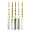 #option_46284-5, 5-Pack 1 Deg Tapered Angle Ball Tip 1/8 Dia x 1/16 Radius x 1-1/2 x 1/4 Shank x 3 Inch Long x 3 Flute Up-Cut Spiral