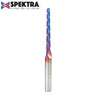 #option_46284-K 1 Deg Tapered Angle Ball Tip x 1/8 Dia x 1/16 Radius x 1-1/2 x 1/4 Shank x 3 Inch Long x 3 Flute