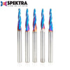 #option_46286-K-5 5-Pack 3.6 Deg Tapered Angle Ball Tip 1/8 Dia x 1/16 Radius x 1 x 1/4 Shank x 3 Inch Long x 3 Flute