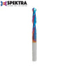 #option_ 46294-K 0.10 Deg Straight Angle Ball Tip 1/4 Dia x 1/8 Radius x 1-1/2 x 1/4 Shank x 3 Inch Long x 2 Flute Solid Carbide