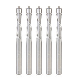 #option_46297-5 5 Pack - Trim 1/4 Dia x 1 Inch x 1/4 Shank w Double Ball Bearing Down-Cut