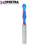 #option_46376-K - Up-Cut 1/8 Radius x 1/4 Dia x 1 Inch x 1/4 Shank