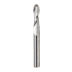 Amana Tool Solid Carbide Ballnose Spiral CNC Router Bit for Plastics, Acrylic, Solid-Surface and Plexiglas®