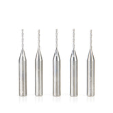 #option_46403-5 5-Pack - 1/16 Dia x 1/2 x 1/4 Shank x 2 Inch Long Down-Cut