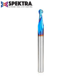 #option_46424-K - 3/32 Radius x 3/16 Dia x 1/2 x 1/4 Shank x 2-1/2 Inch Long x 2 Flute