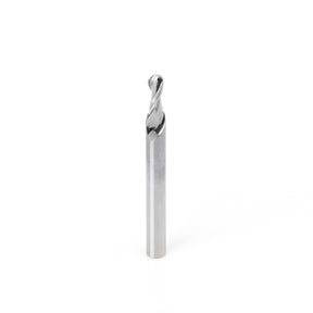 Amana Tool Solid Carbide Ballnose Spiral CNC Router Bit for Plastics, Acrylic, Solid-Surface and Plexiglas®