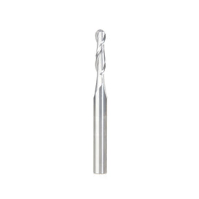 Amana Tool Solid Carbide Ballnose Spiral CNC Router Bit for Plastics, Acrylic, Solid-Surface and Plexiglas®
