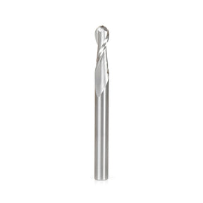 Amana Tool Solid Carbide Ballnose Spiral CNC Router Bit for Plastics, Acrylic, Solid-Surface and Plexiglas®