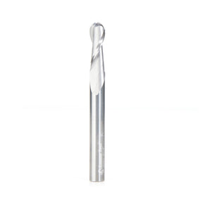 Amana Tool Solid Carbide Ballnose Spiral CNC Router Bit for Plastics, Acrylic, Solid-Surface and Plexiglas®