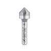 #option_46467 - CNC 90 Deg Angle x 1/2 Dia x 1/4 x 1/4 Shank x 1-3/4 Inch Long 5 Flute Countersink and Chamfer Router Bit