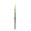 #option_46470 6.2 Deg Tapered Angle Ball Tip x 0.8mm Dia x 0.40mm Radius x 25mm x 6mm Shank x 75mm Long x 3 Flute Up-Cut Spiral