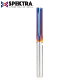 #option_46483-K - Triple Straight 'V' Flute Plastic Cutting 1/4 Dia x 1 x 1/4 Inch Shank