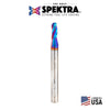 #option_46522-K - Up-Cut 3 Flute 1/8 Radius 1/4 Dia x 3/4 x 1/4 Shank