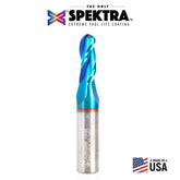 #option_46524-K - Up-Cut 3 Flute 3/16 Radius 3/8 Dia x 1 x 1/2 Shank